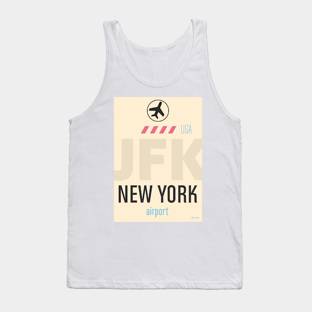 Classic airport JFK New York Tank Top by Woohoo